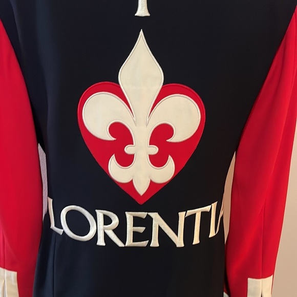 Moschino I Love Florenzia Jacket  Blazer Red White Blue Florence Italy - Picture 3 of 15